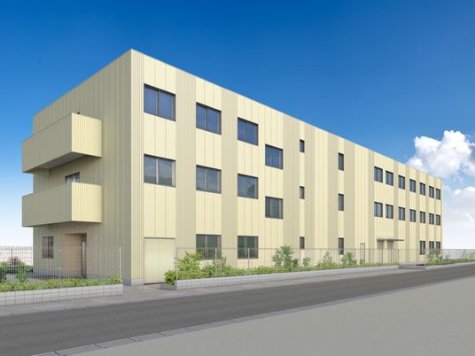 新しい建物の外観