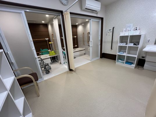 清潔な浴室施設