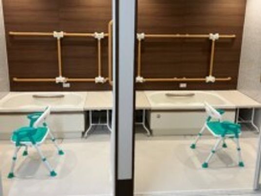 設備整った洗面スペース