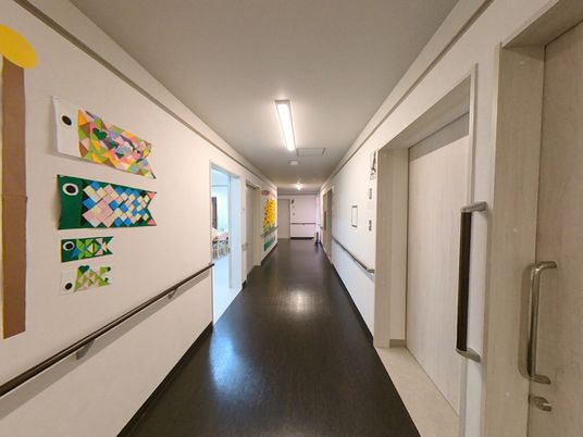 廊下の明るい様子