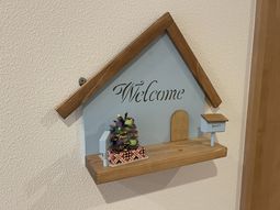 ウェルカムサインのエントランス