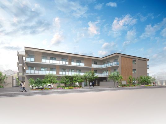 新しい建物の外観