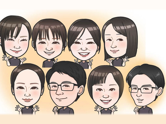 スタッフ集合イラスト  