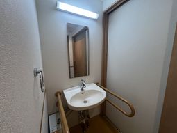 安全に配慮された洗面台