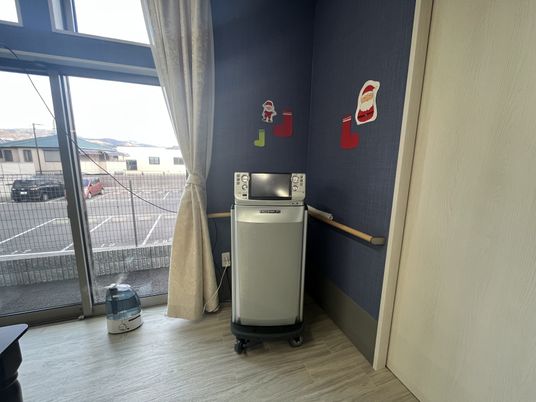 明るい部屋の一角