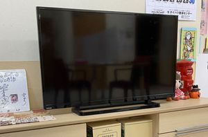 共有スペースの液晶テレビ