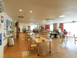 職員が活動する居室