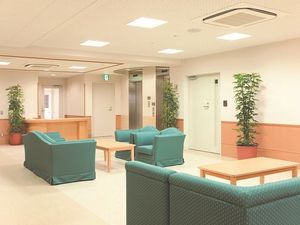 温かみのある待合室