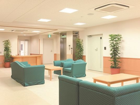 温かみのある待合室