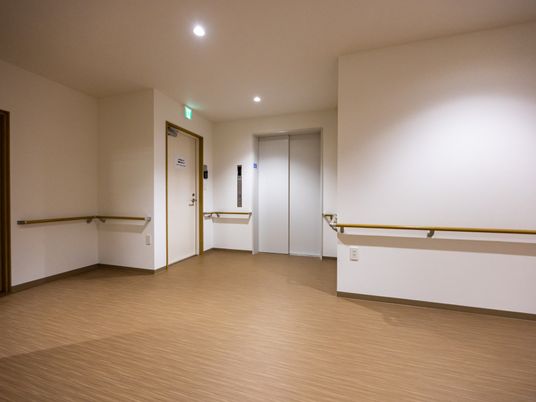 ゆったりとした廊下