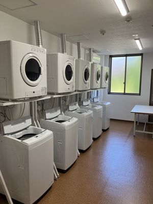 清潔なコインランドリー