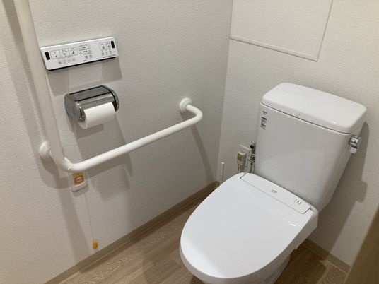 清潔な設備のトイレ