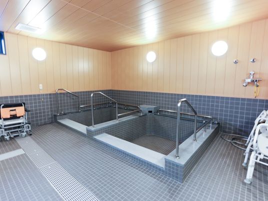 充実浴室設備の施設