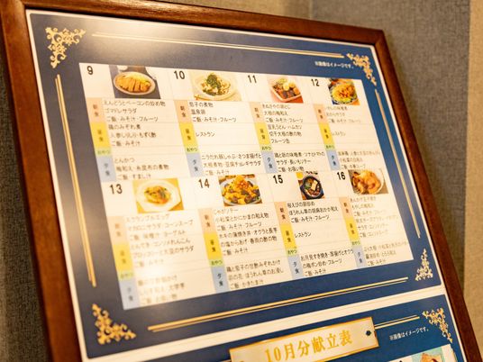メニュー掲示物