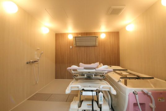 整備された浴室設備