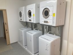 清潔な洗濯機置き場