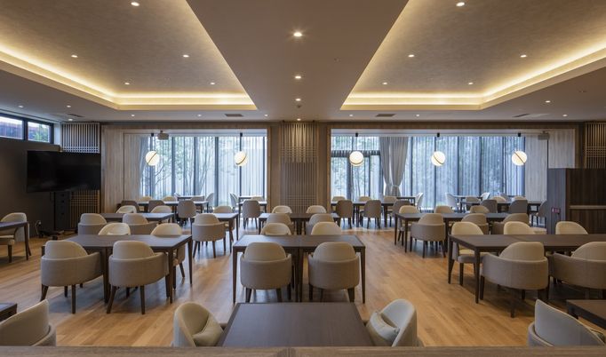 広々とした食堂