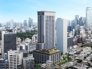 高層ビル群の外観  