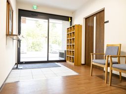 ゆったりしたエントランス