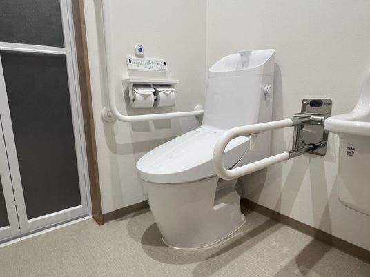 バリアフリー設計のトイレ