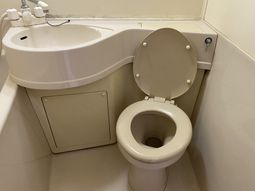 清潔なトイレの一角