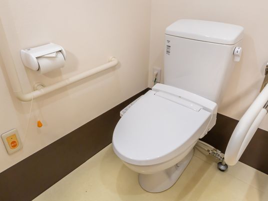 安全に配慮されたトイレ