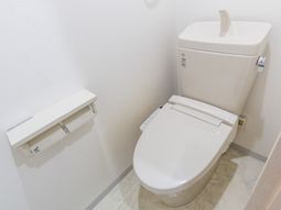 清潔なトイレの設備