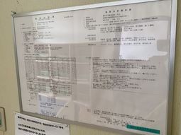 案内掲示の様子