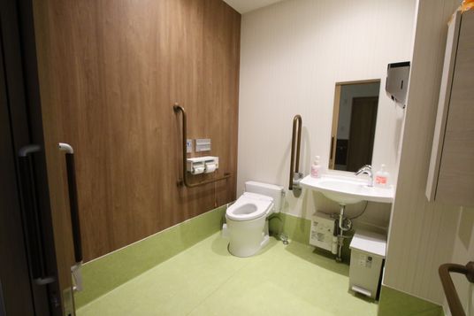 清潔なトイレの設備