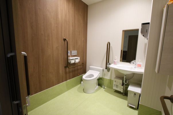 清潔なトイレの設備