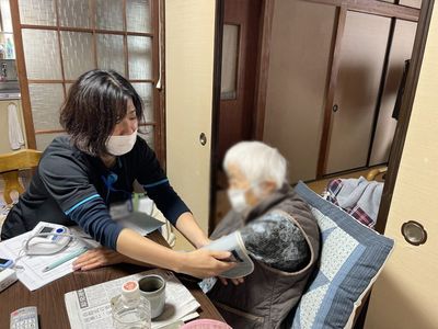 健康チェックを行う居室