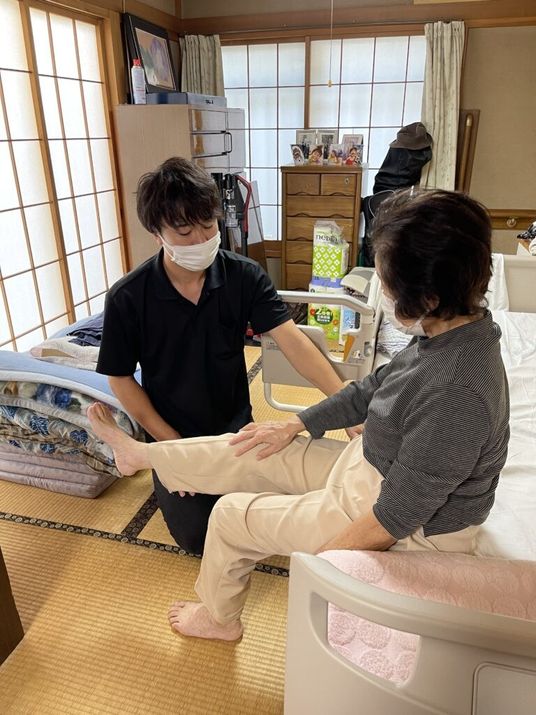 担当者が付き添う居室