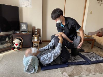 スタッフとリビング