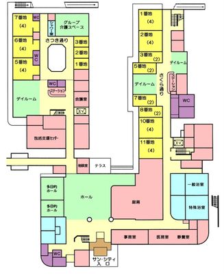 施設の間取り図