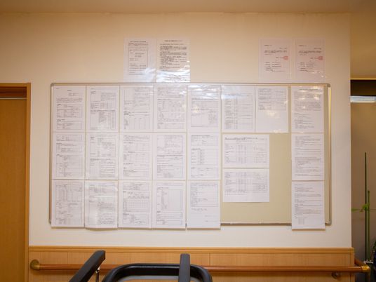 掲示物一覧の壁面