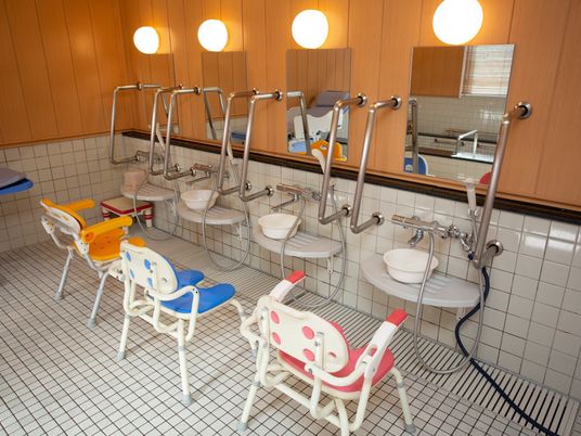 バリアフリー設計の洗面台