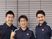 笑顔の男性スタッフ3人  
