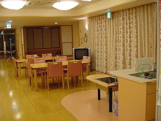 明るい共有スペース