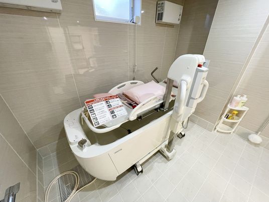 先進的な浴室設備