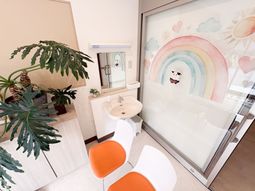 温かな洗面台