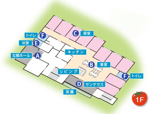 明るい間取りの図面  