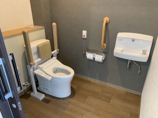 安全な設備が整ったトイレ
