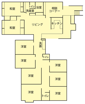 広いリビングスペース