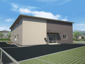 新しい建物の外観