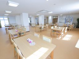 ゆとりある食堂