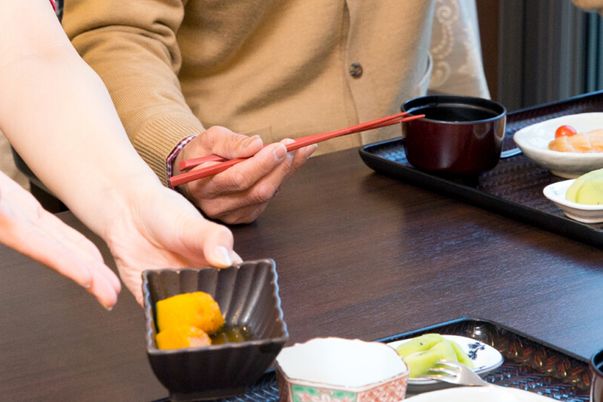 食事サポートの様子