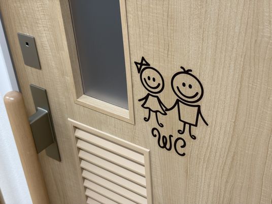 可愛らしいトイレのドア