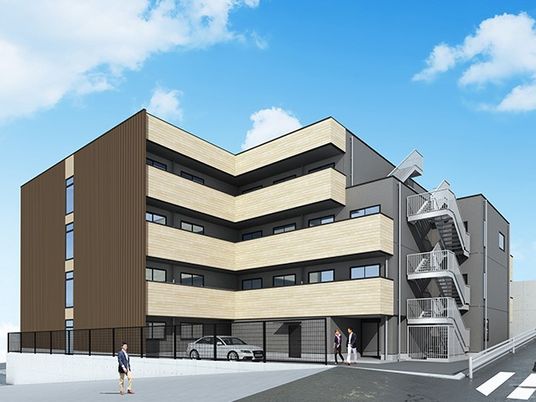 モダンな建物の外観