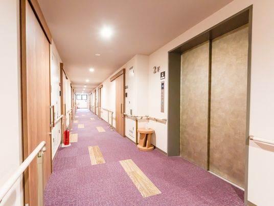 廊下の優しい雰囲気