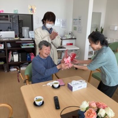 笑顔あふれる居室